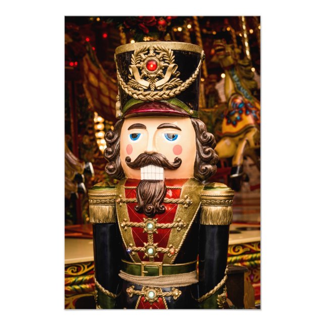 Beautiful Nutcracker Figure Christmas Frame It Photo Print (Front)