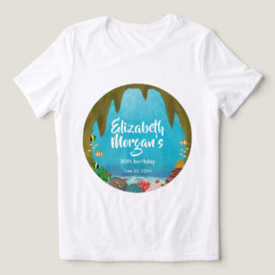 Beautiful Ocean Creatures Sea Cave Birthday Tri-Blend Shirt
