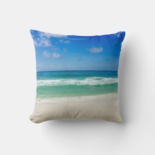 Beautiful Ocean Photography Custom Beach House Cushion (Front)