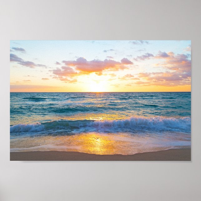 Beautiful Ocean Scene Poster (Front)