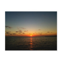 beautiful ocean sunset yellow orange red