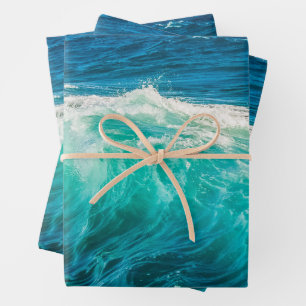 Beautiful Ocean Waves Wrapping Paper Sheet