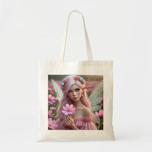 Beautiful October Fairy in Cosmos Tote Bag