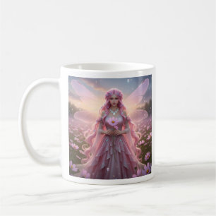 Beautiful October Opal Fairy Coffee Mug