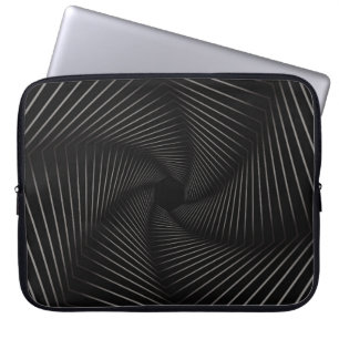 Beautiful of geometric line art abstract backgroun laptop sleeve