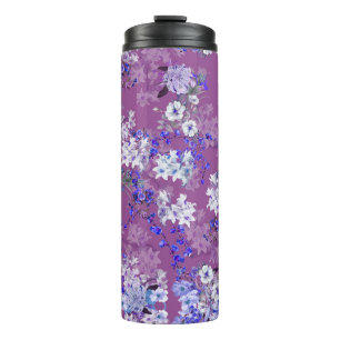 Beautiful Oil Painted Flowers and Branches Tiny Fl Thermal Tumbler
