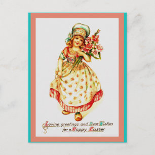 Beautiful Old Easter European Image on Postcard