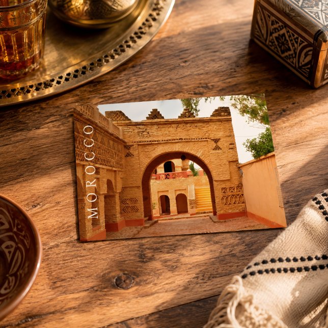 Beautiful Old Marrakesh Medina Architecture Postcard (Marrakech Postcard. )