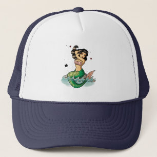Beautiful Old School Mermaid Trucker Hat