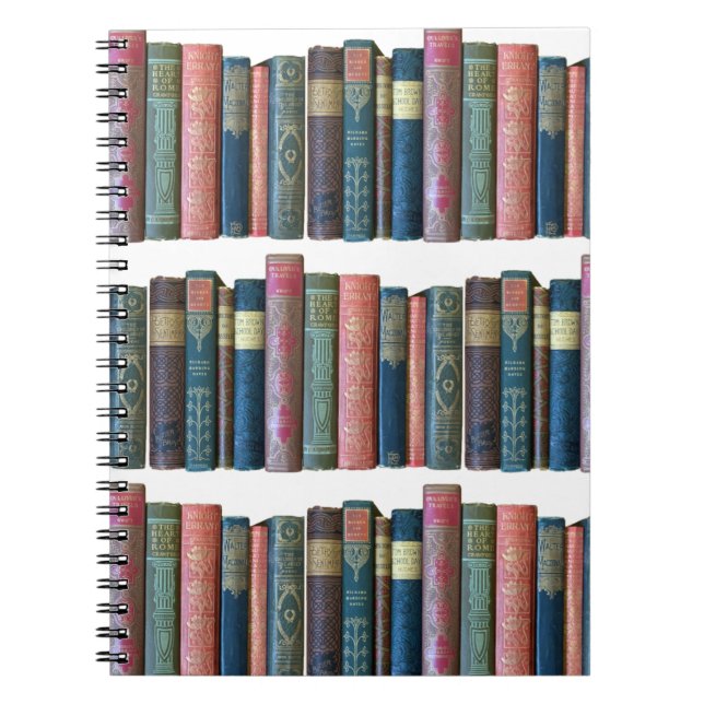 Beautiful old vintage books, book spines (Front)