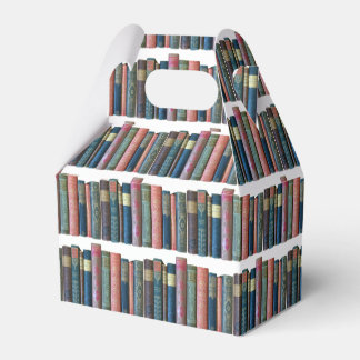 Beautiful old vintage books, book spines favour box