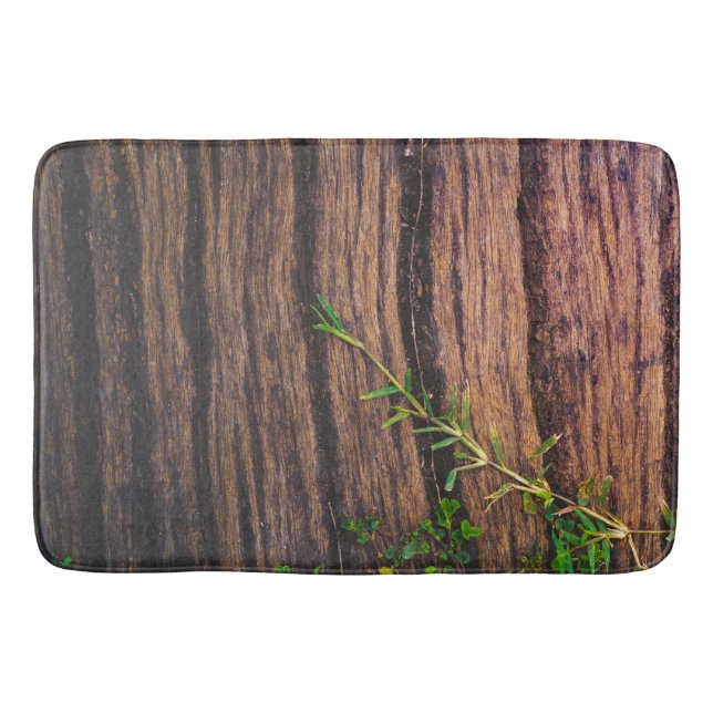 beautiful old wood bath mat (Front)