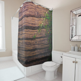beautiful old wood shower curtain