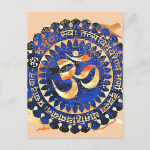 Beautiful Om postcard