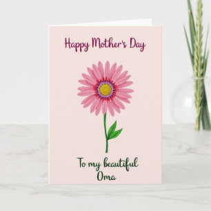 Beautiful Omas Day Blossom Card