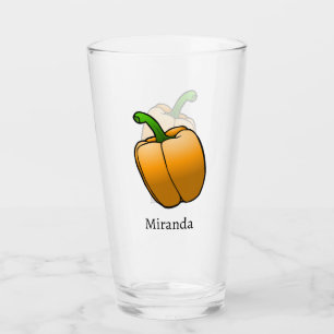 Beautiful Orange Bell Pepper Glass