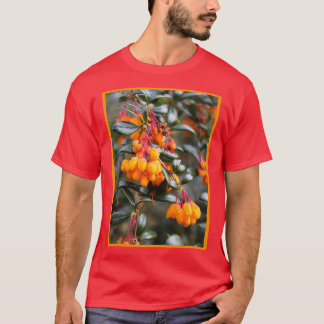 Beautiful Orange Darwins Barberry Flowers 3 T-Shirt