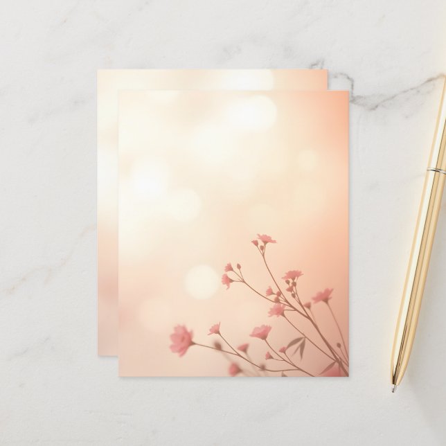 Beautiful Orange Flower Art (Front/Back In Situ)