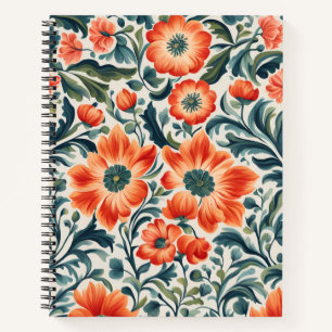 Beautiful Orange Flowers Notebook