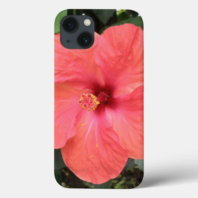 Beautiful Orange Hibiscus Flower iPad Case (Back)