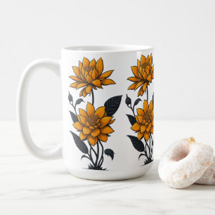 Beautiful Orange Jasmine Flower Coffee Mug