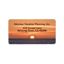 Beautiful Orange Sunset in the Ocean Address