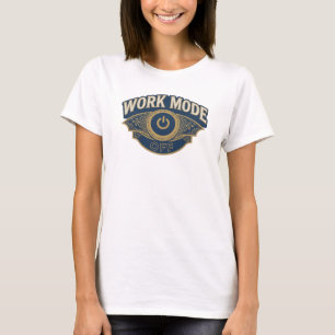 Beautiful Orange WORK MODE OFF Statement Design T-Shirt