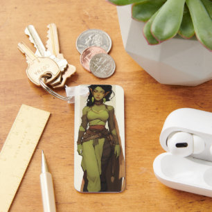 Beautiful Orc Girl Anime Key Ring