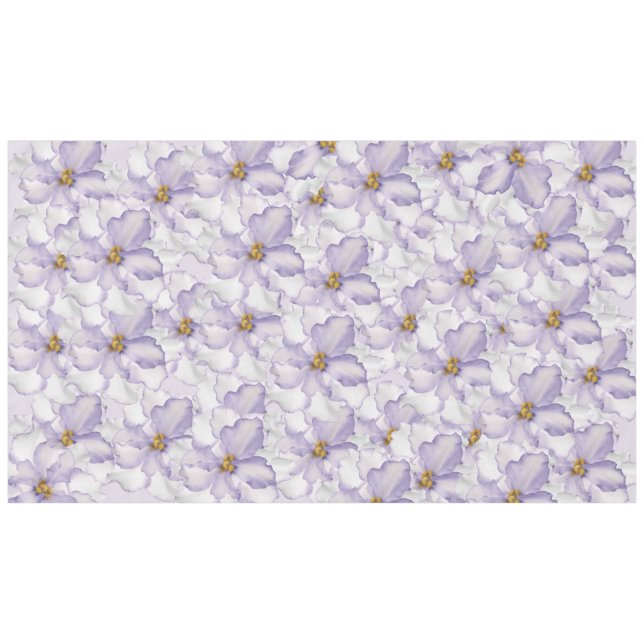 Beautiful Orchid Lavender Tablecloth (Front (Horizontal))