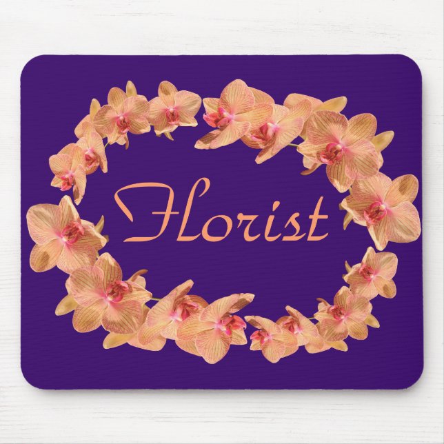 Beautiful orchids mouse pad (Front)