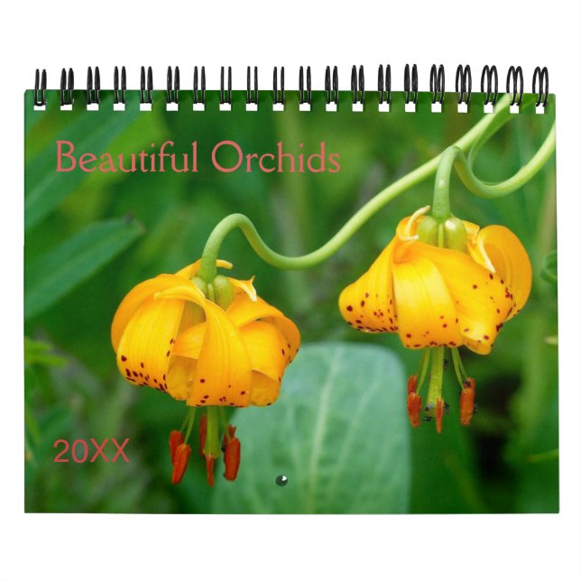 Beautiful Orchids Nature Photography Calendar (Cover)