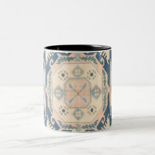 Beautiful Oriental Antique Kilim Rug  Two-Tone Coffee Mug