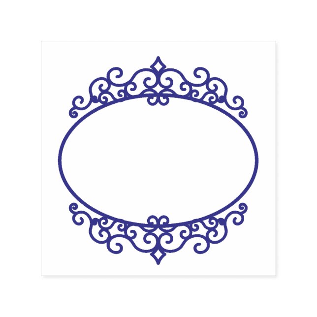 Beautiful Ornament Circle Scrapbooking Self-inking Stamp (Design)