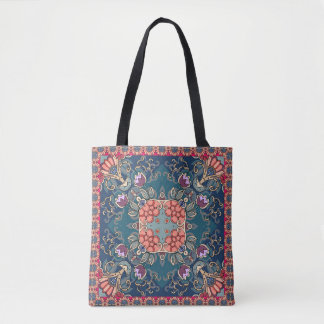 Beautiful ornament with lilac tulip flowers and ab tote bag