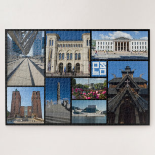 Beautiful Oslo. horizontal, Norway, Jigsaw Puzzle