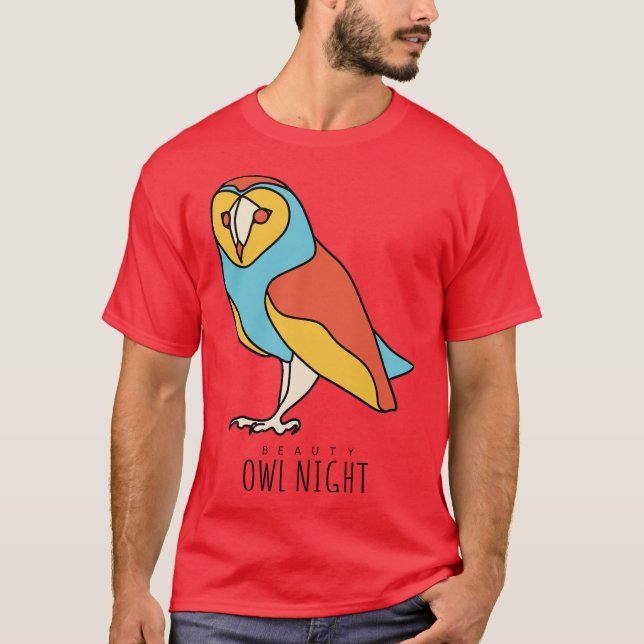 Beautiful Owl Night T-Shirt (Front)