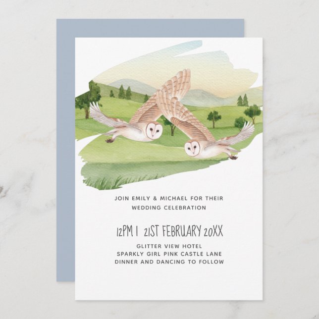 Beautiful OWLS Wedding (Front/Back)