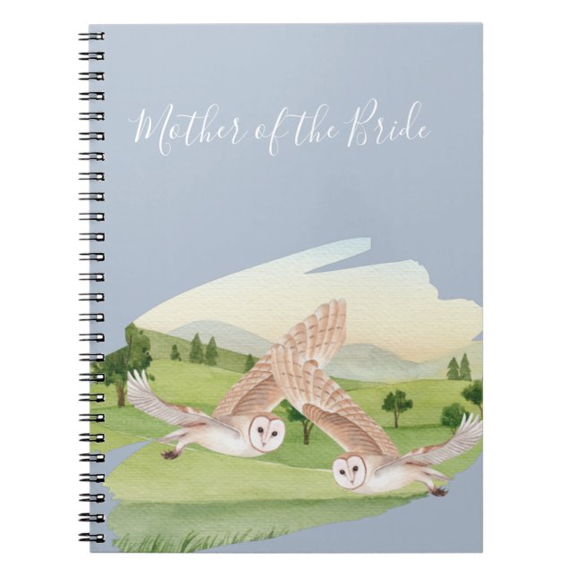 Beautiful OWLS Wedding Notebook (Front)