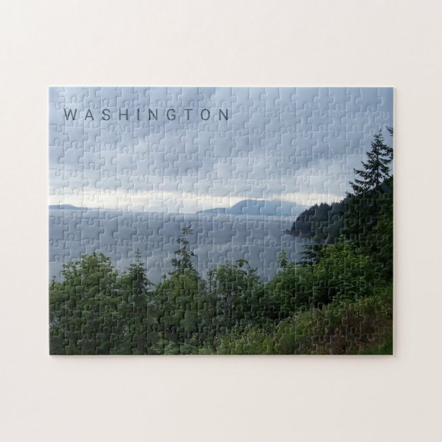 Beautiful Pacific Northwest with Trees Jigsaw Puzzle (Horizontal)