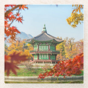 Beautiful Pagoda Gyeongbokgung Seoul Korea Glass Coaster