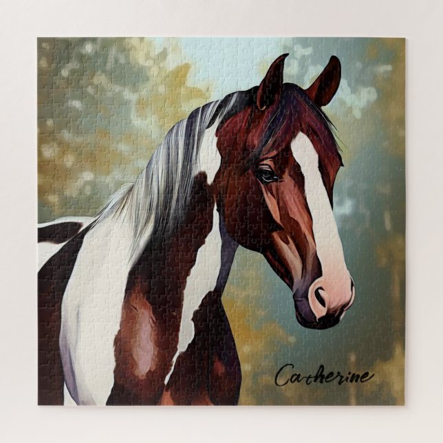 Beautiful Paint Horse Jigsaw Puzzle (Vertical)