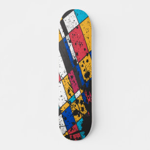 Beautiful Paint Splash Print Skateboard