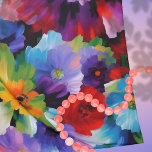 Beautiful Painted Flowers Scarf<br><div class="desc">Beautifully painted slightly abstract flowers with textured brush strokes.</div>