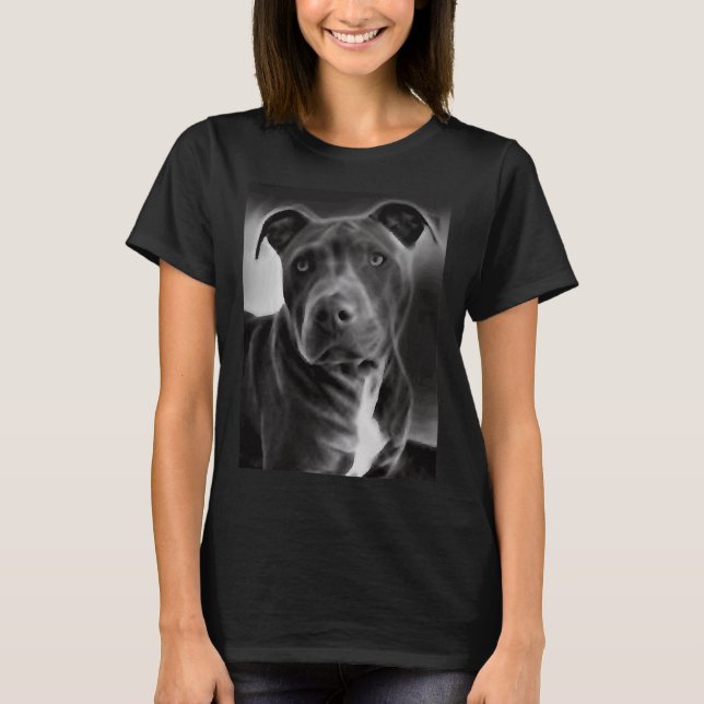 Beautiful Painting Of An American Pit Bull Terrier T-Shirt (Front)