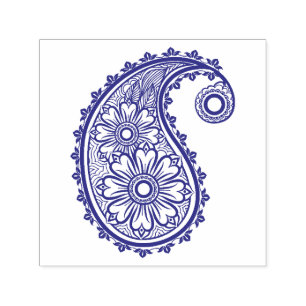Beautiful Paisley Scrapbooking Self-inking Stamp