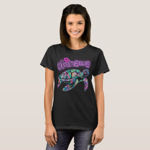Beautiful Paisley Sea Turtle Frame Okinawa  T-Shirt