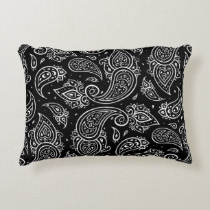 Beautiful paisley seamless pattern decorative cushion