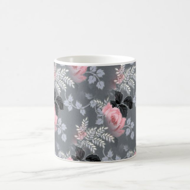 Beautiful Pale Pink Roses Coffee Mug (Center)