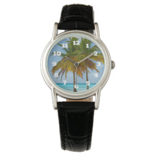 Beautiful Palm Trees on a Tropical Beach Watch