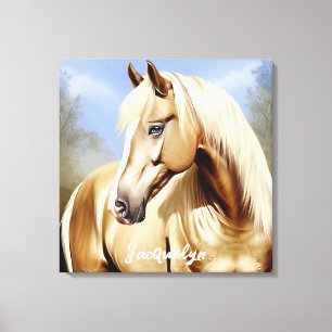 Beautiful Palomino Horse Canvas Print
